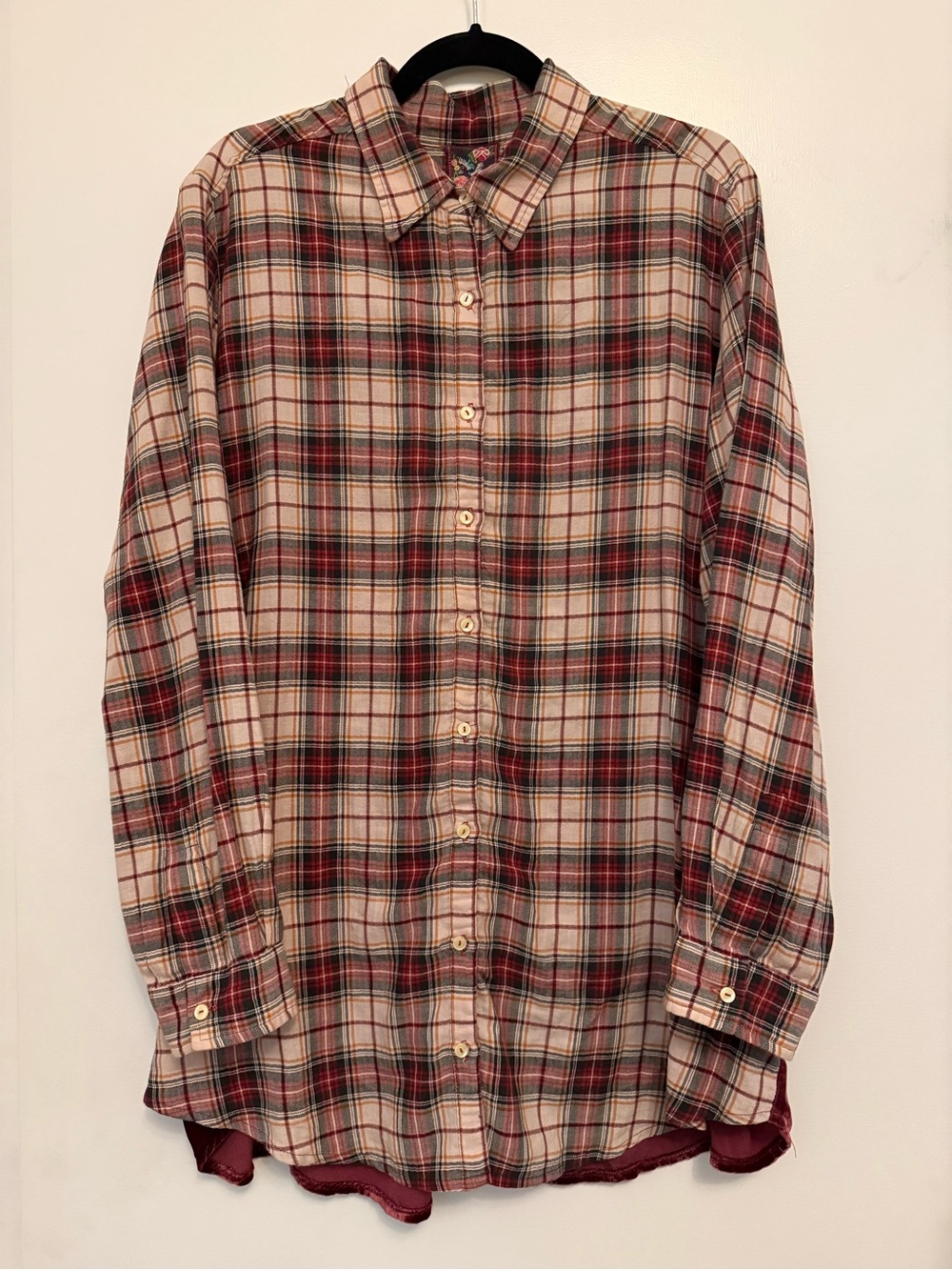 Johnny Was 3J Workshop Flannel/Velvet Blouse NWOT - Picture 2 of 8